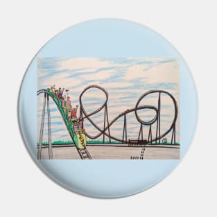 Roller coaster ride Pin