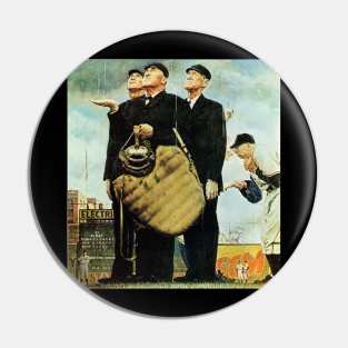 Bottom Of The Sixth 1949 - Norman Rockwell Pin