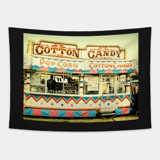 Cotton Candy Popcorn Sign Tapestry