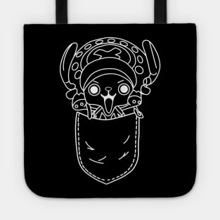 Pocket Chopper! (Monochrome White) Tote