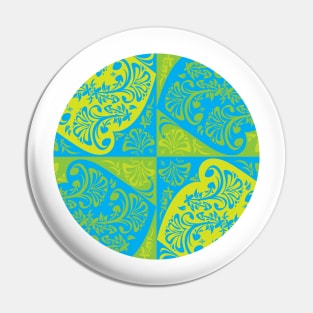 Floral Motif - circular Pin