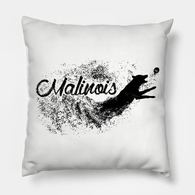 Malinois - Belgian shepherd -Mechelaar Pillow by Nartissima