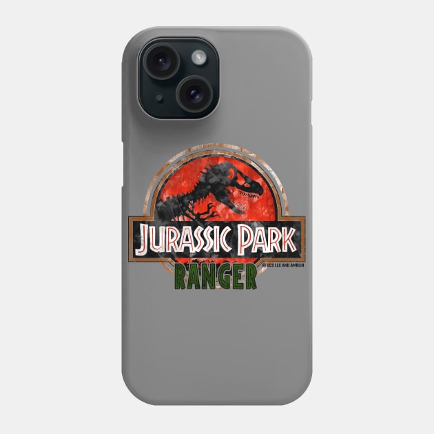 Jurassic Ranger - Trex Dinosaur Park Phone Case by Jurassic Merch