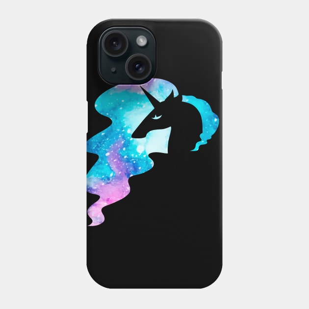 Elegant Galaxy Unicorn Phone Case by Lady Lilac