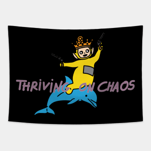 THRIVING ON CHAOS MEME FUNNY TELETUBBIES Tapestry