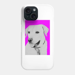 Golden Retriever in Pink Phone Case