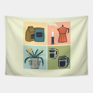 Coffee Essentials Vignette Tapestry