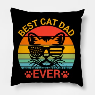 Best cat dad ever Pillow