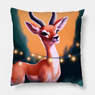 Cute Impala Drawing Pillow