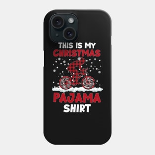 Buffalo Red Plaid Cycling Biker This Is My Christmas Pajama Phone Case