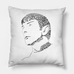 Spock Typographic Pillow