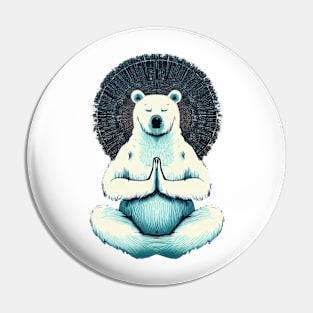 Zen Polar Bear Pin