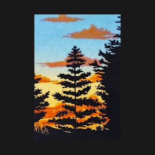 pretty sunset painting T-Shirt