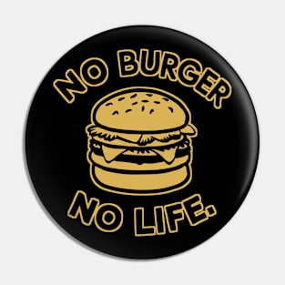 Funny burger Pin