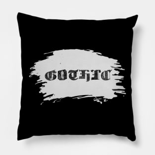 Gothic text typography Pillow