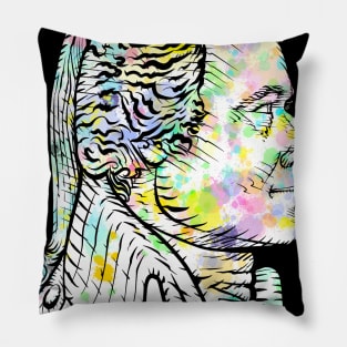 ALEXANDER HAMILTON watercolor and ink portrait Pillow