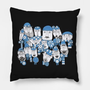 Football, soccer fans! A crazy bunch of British Football Fans, Football Crazy! Soccer Crazy! Pillow