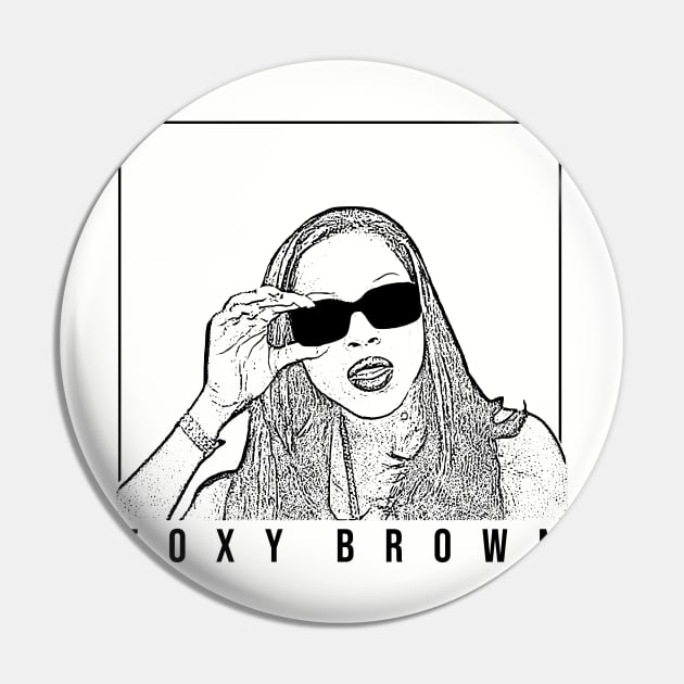 Foxy Brown // Old school Hip hop Pin by Degiab