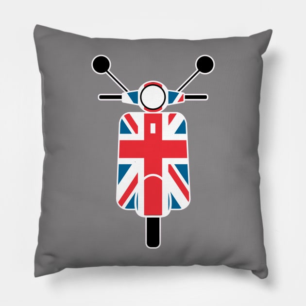 Brit Scooter Pillow by Skatee