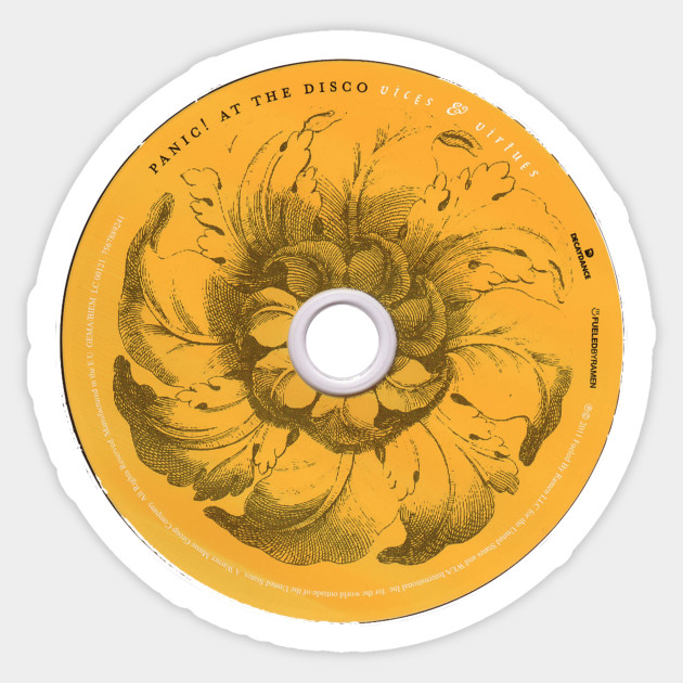vices and virtues cd artwork sticker for cd