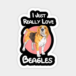 Dog I Just Really Love Beagles Dog Clothes Beagle 192 paws Magnet
