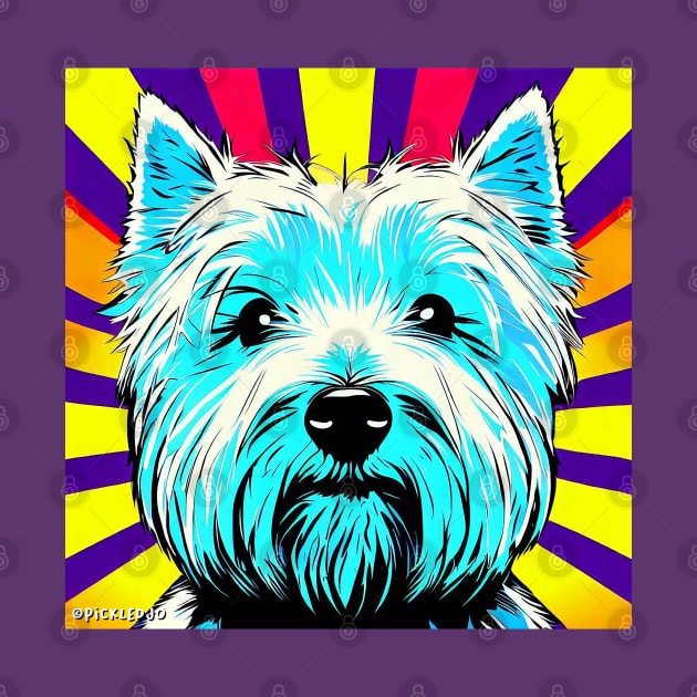 Westie Pop Art by Sketchy