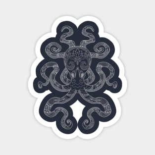 Color Me Octopus - Light Grey Magnet