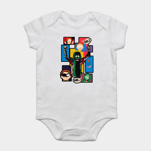 rick and morty onesie baby