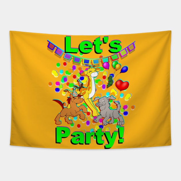 Let's Party Tapestry by RockyHay