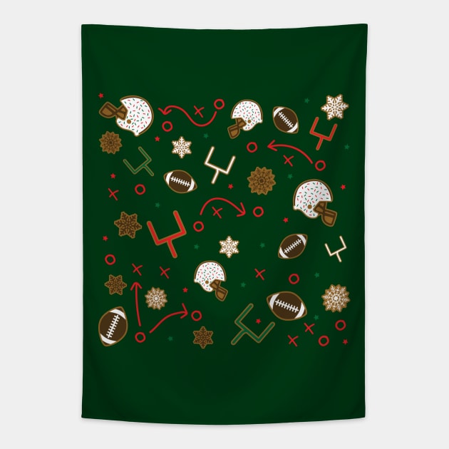 Gingerbread Game Plan Tapestry by ShawnIZJack13