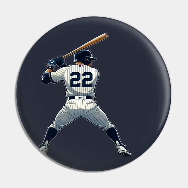 NY Baseball Pin by Corecustom