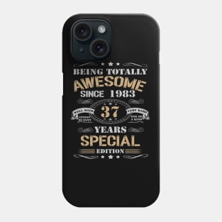 37 Years Special Edition Made In 1983 37th Birthday Phone Case