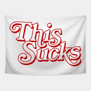 THIS SUCKS (red version) Tapestry