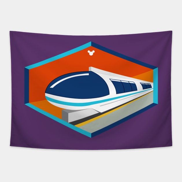 Monorail Teal Tapestry by ryancano