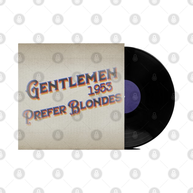 RETRO VINYL GENTLEMEN PREFER BLONDES by elSALMA