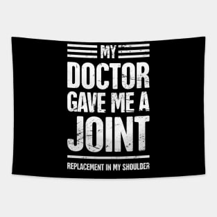 Funny Joint Replacement Shoulder Surgery Graphic Tapestry