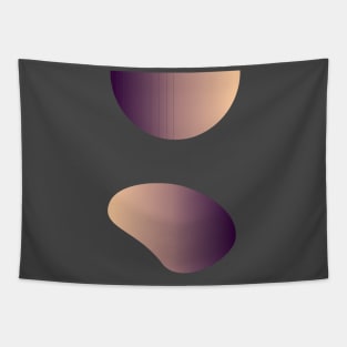 Boho Modern Gradient Purple Cream Tapestry