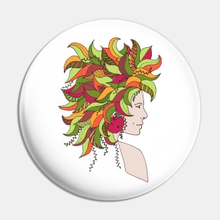 Fall girl Pin