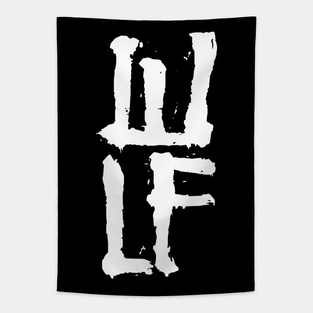 The Last Of Us Part 2 Wlf Spray Logo The Last Of Us Tapestry Teepublic