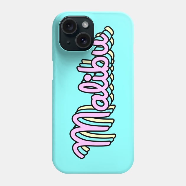 Malibu Retro Phone Case by lolosenese