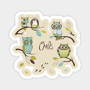 Owl Branches #3 Magnet