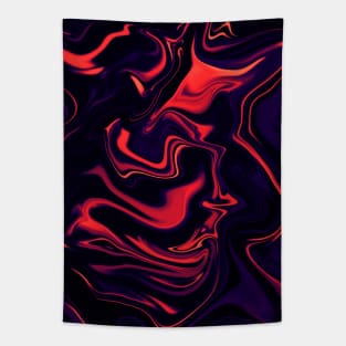 Red liquid marble Tapestry