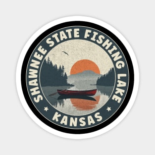 Shawnee State Fishing Lake Kansas Sunset Magnet