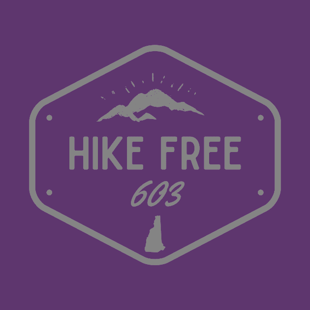 Hike Free 603 Badge by MagpieMoonUSA