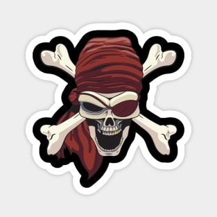 Skull and Crossbones Pirate! Graphic Magnet