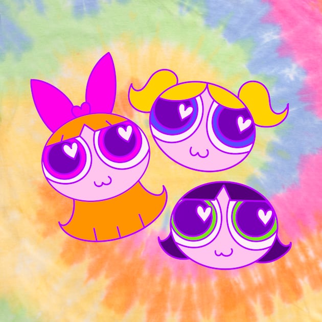 Powerpuff Girls Heart Eyes by The Violet Monocle