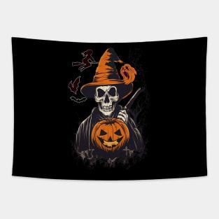 Monster Mash, Vintage Ghost Halloween, Monster, Retro Fall, Skeleton, Funny Skull, Happy Halloween Day Happy Halloween Party Gift Tapestry