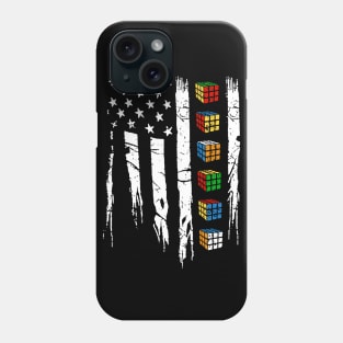 American Rubiks Cube Flag Phone Case