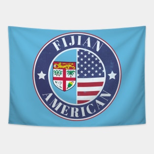 Proud Fijian-American Badge - Fiji Flag Tapestry