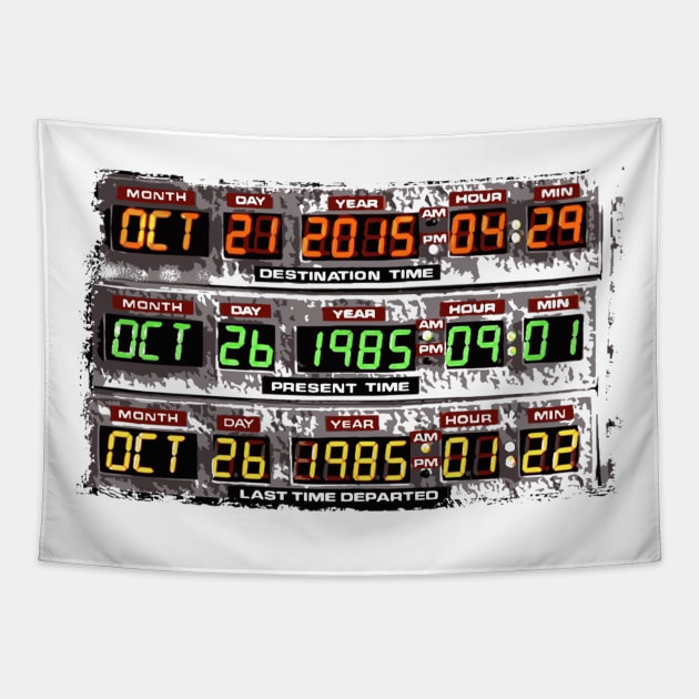 Back to the Future - Timetable Tapestry by olivergraham